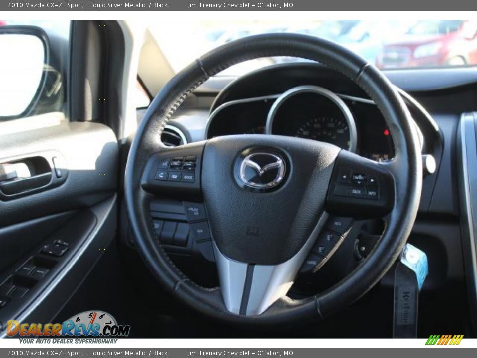 2010 Mazda CX-7 i Sport Liquid Silver Metallic / Black Photo #11
