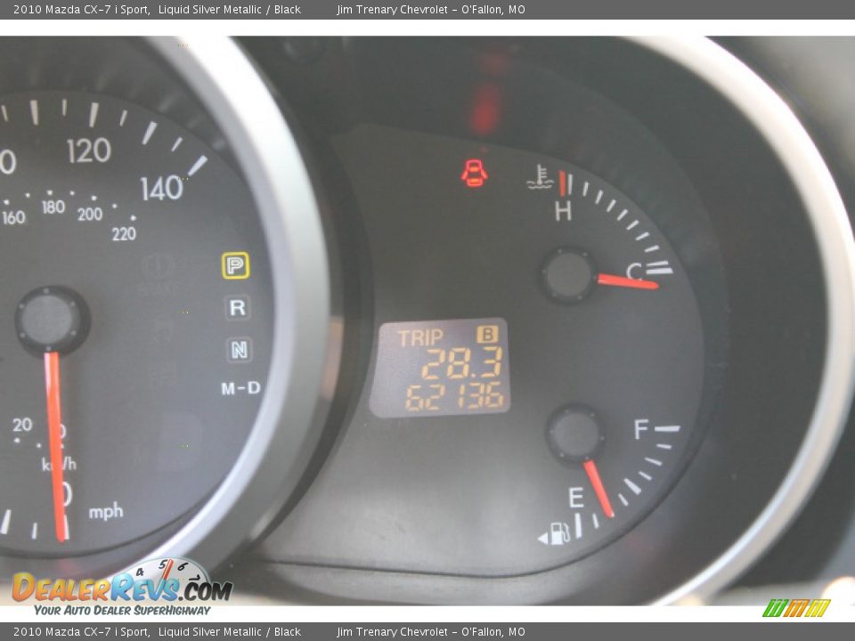 2010 Mazda CX-7 i Sport Liquid Silver Metallic / Black Photo #14