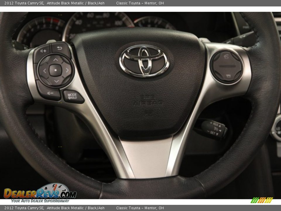 2012 Toyota Camry SE Attitude Black Metallic / Black/Ash Photo #6