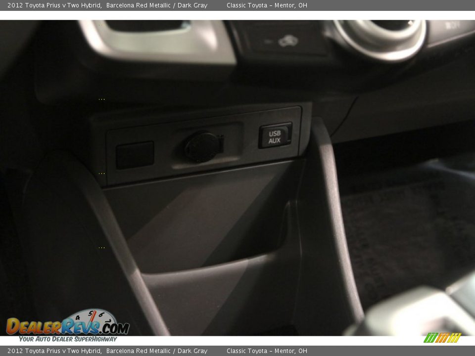 2012 Toyota Prius v Two Hybrid Barcelona Red Metallic / Dark Gray Photo #13