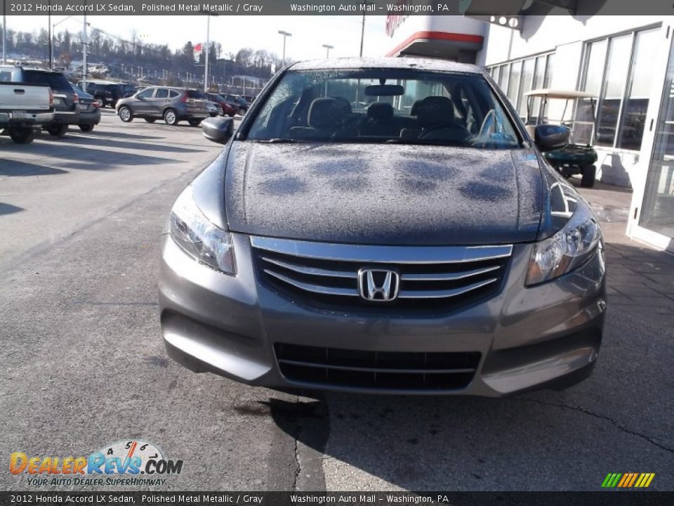 2012 Honda Accord LX Sedan Polished Metal Metallic / Gray Photo #3