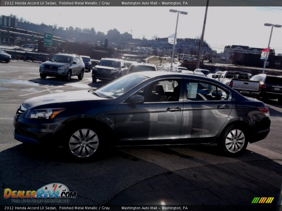 2012 Honda Accord LX Sedan Polished Metal Metallic / Gray Photo #5