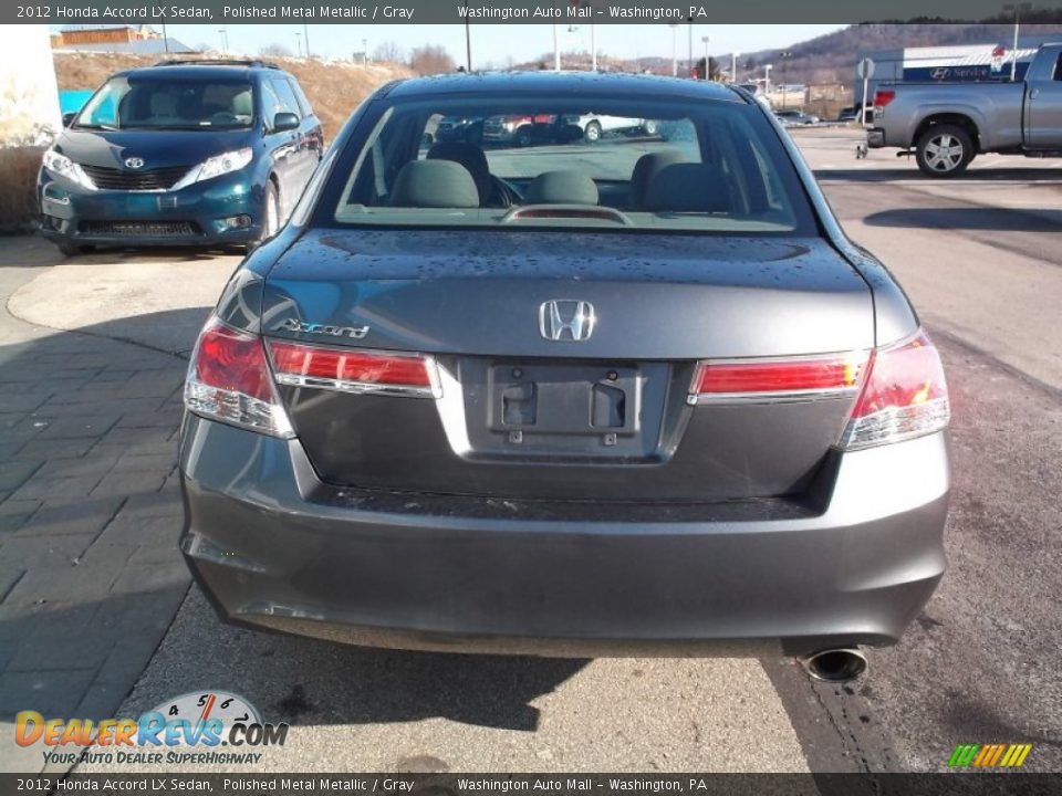 2012 Honda Accord LX Sedan Polished Metal Metallic / Gray Photo #8