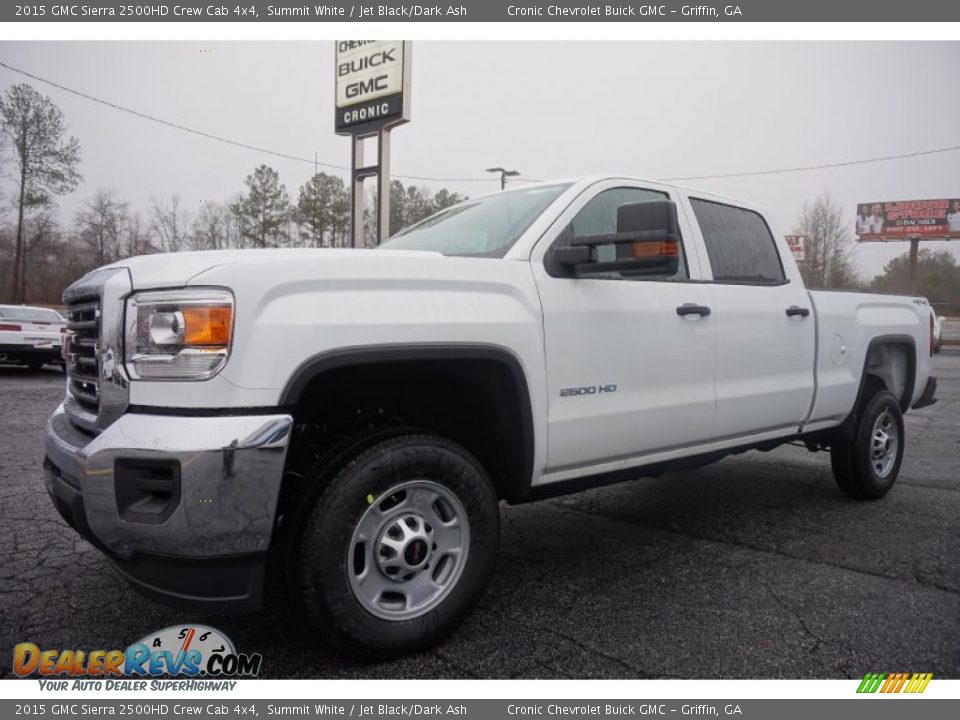2015 GMC Sierra 2500HD Crew Cab 4x4 Summit White / Jet Black/Dark Ash Photo #3