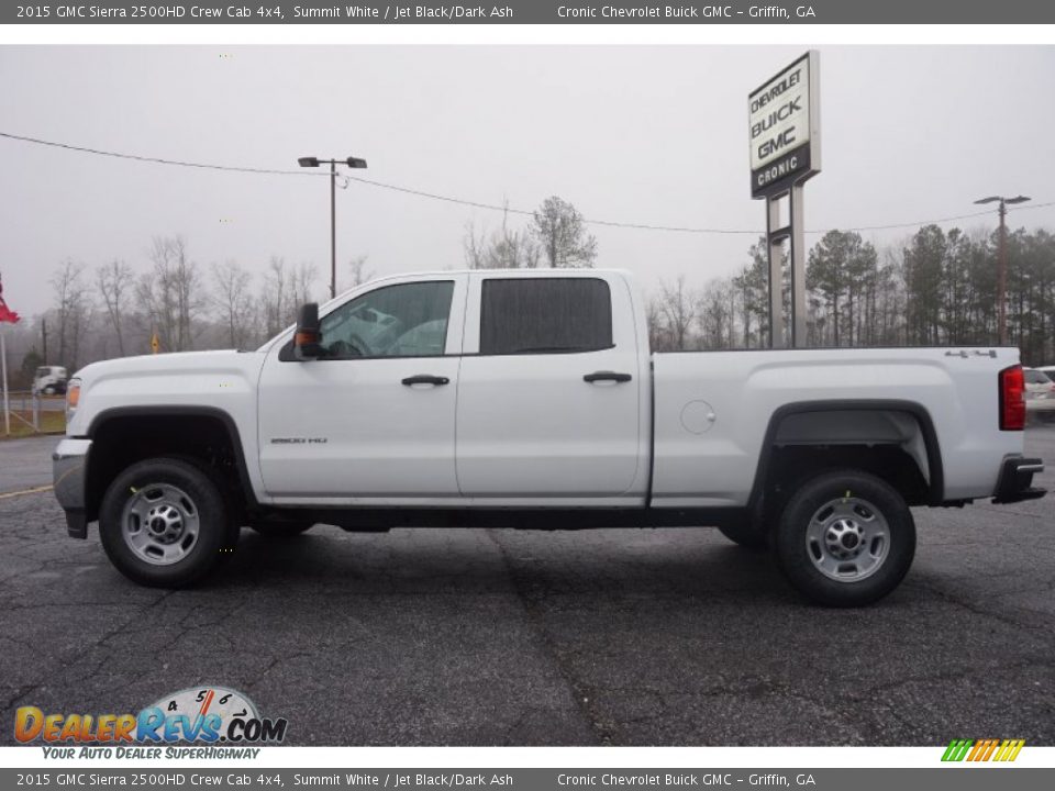 2015 GMC Sierra 2500HD Crew Cab 4x4 Summit White / Jet Black/Dark Ash Photo #4