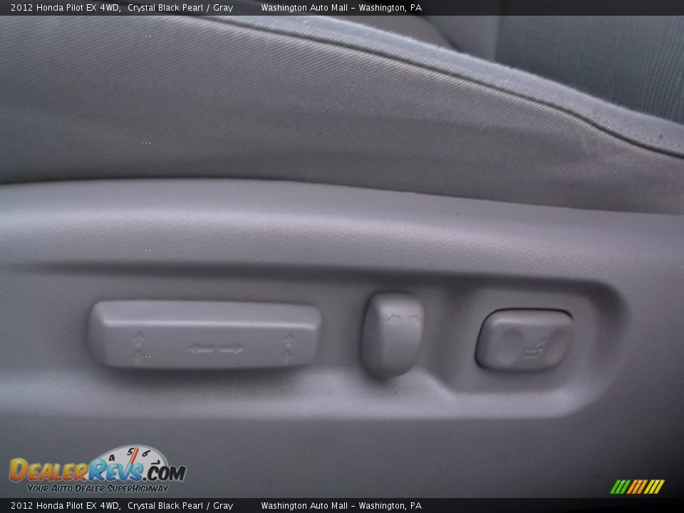 2012 Honda Pilot EX 4WD Crystal Black Pearl / Gray Photo #11