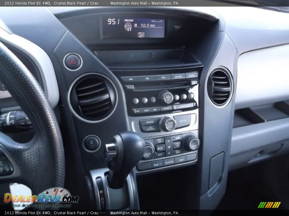 2012 Honda Pilot EX 4WD Crystal Black Pearl / Gray Photo #12