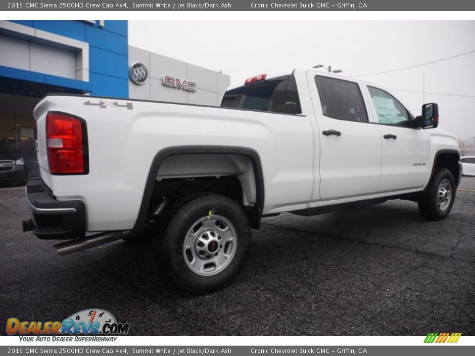 2015 GMC Sierra 2500HD Crew Cab 4x4 Summit White / Jet Black/Dark Ash Photo #7