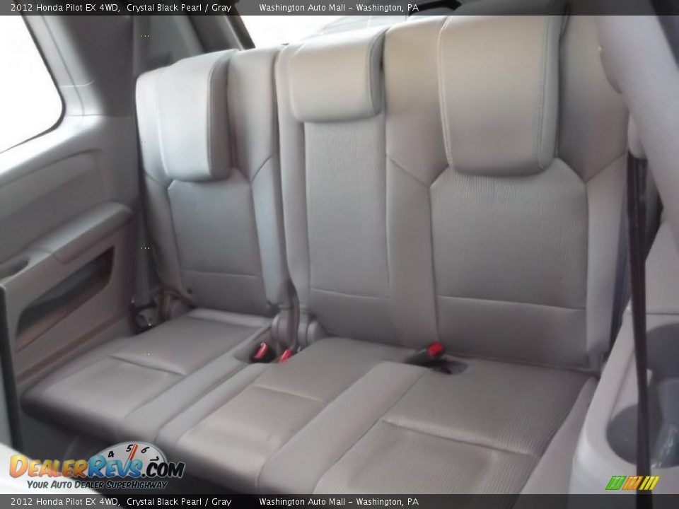 2012 Honda Pilot EX 4WD Crystal Black Pearl / Gray Photo #15