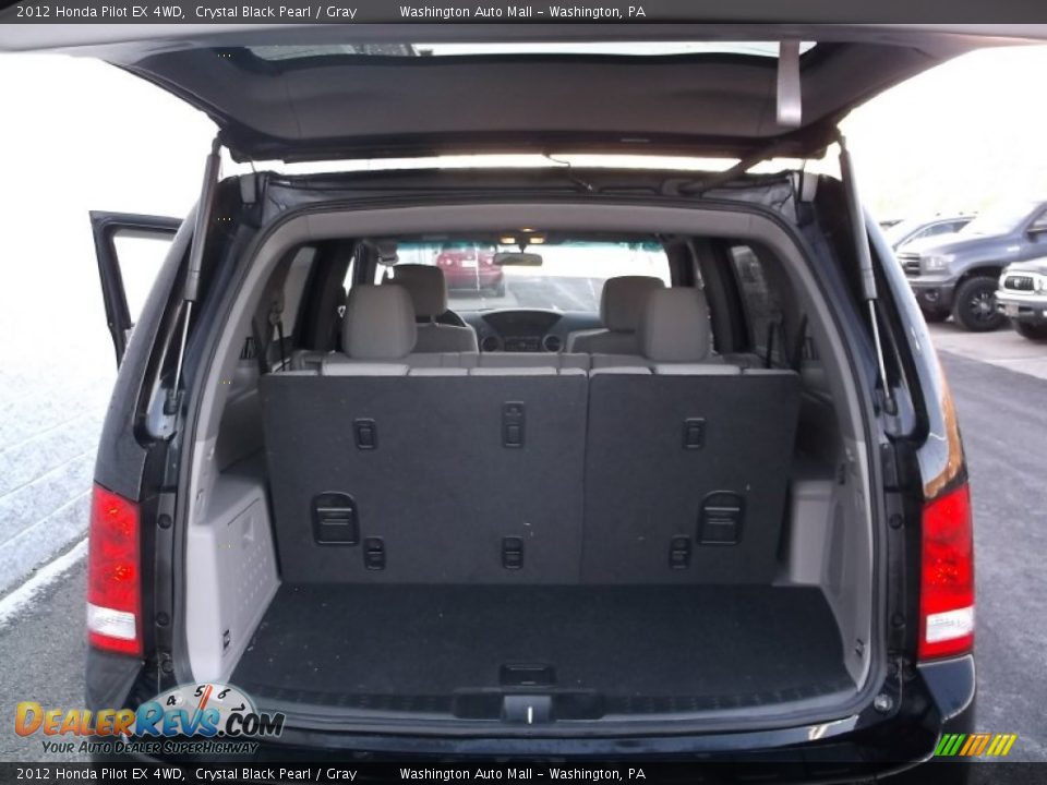 2012 Honda Pilot EX 4WD Crystal Black Pearl / Gray Photo #16