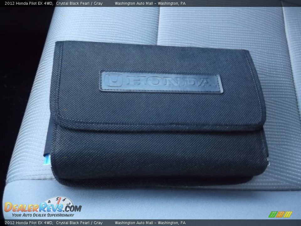 2012 Honda Pilot EX 4WD Crystal Black Pearl / Gray Photo #17