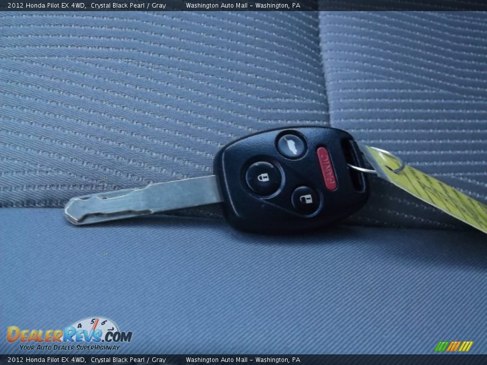 2012 Honda Pilot EX 4WD Crystal Black Pearl / Gray Photo #18