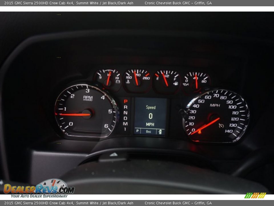 2015 GMC Sierra 2500HD Crew Cab 4x4 Summit White / Jet Black/Dark Ash Photo #13