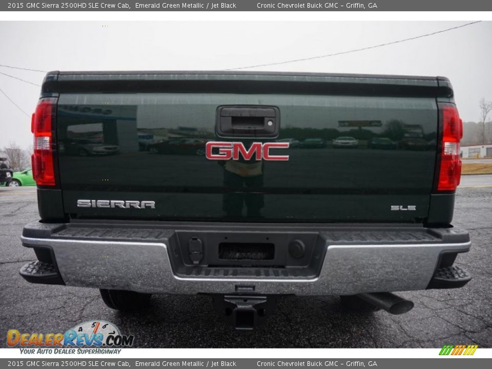 2015 GMC Sierra 2500HD SLE Crew Cab Emerald Green Metallic / Jet Black Photo #6