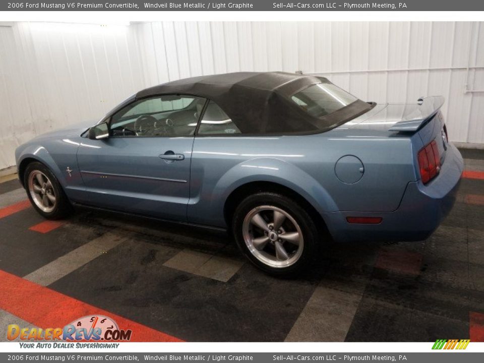 2006 Ford Mustang V6 Premium Convertible Windveil Blue Metallic / Light Graphite Photo #11