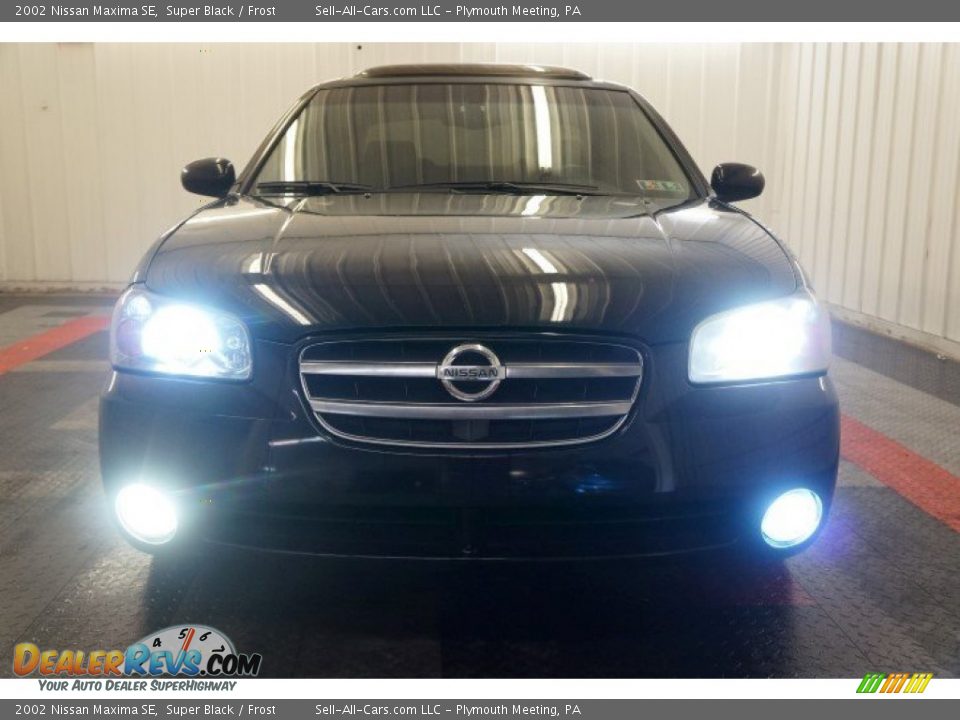 2002 Nissan Maxima SE Super Black / Frost Photo #4