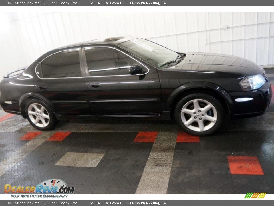 2002 Nissan Maxima SE Super Black / Frost Photo #6