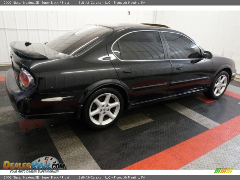 2002 Nissan Maxima SE Super Black / Frost Photo #7