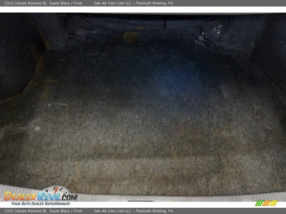 2002 Nissan Maxima SE Super Black / Frost Photo #18