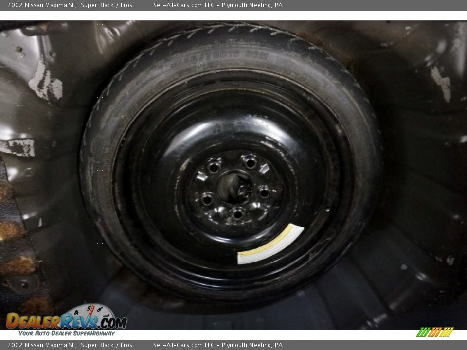 2002 Nissan Maxima SE Super Black / Frost Photo #19