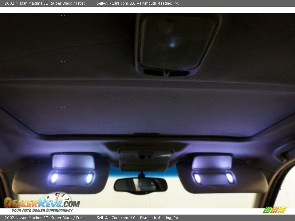 2002 Nissan Maxima SE Super Black / Frost Photo #21