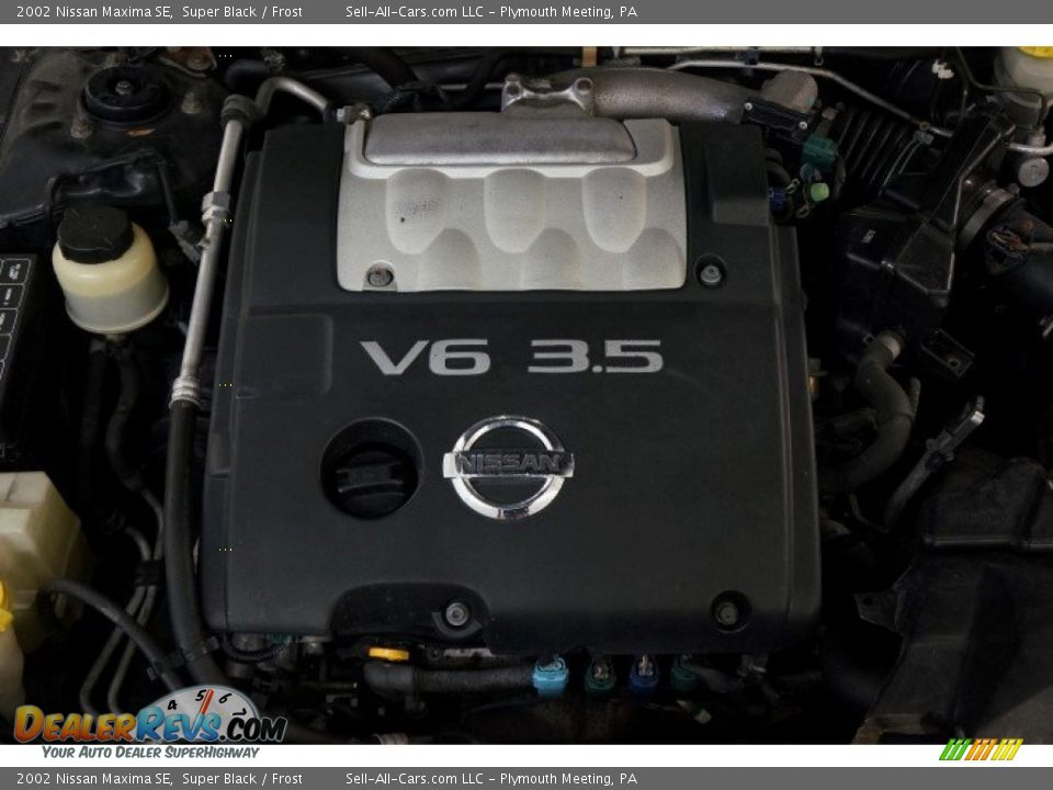 2002 Nissan Maxima SE Super Black / Frost Photo #32