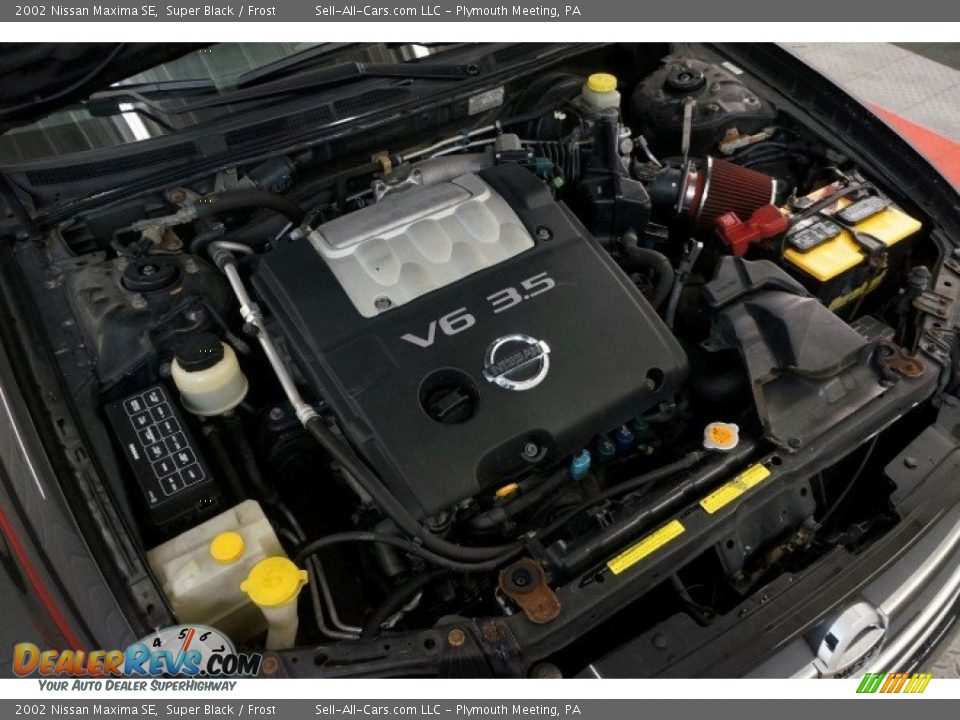 2002 Nissan Maxima SE Super Black / Frost Photo #33