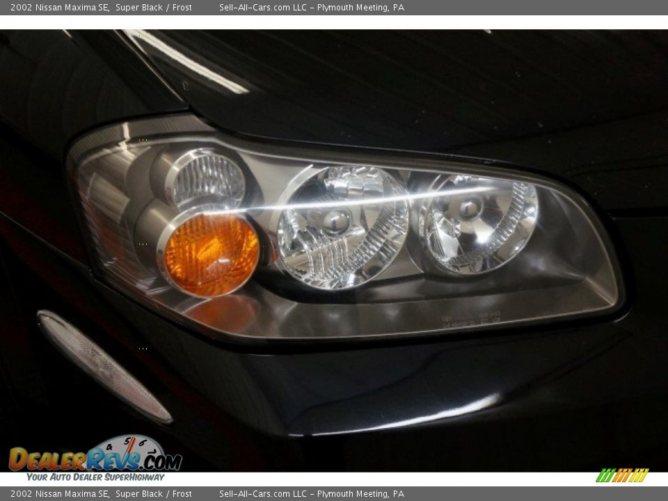 2002 Nissan Maxima SE Super Black / Frost Photo #36