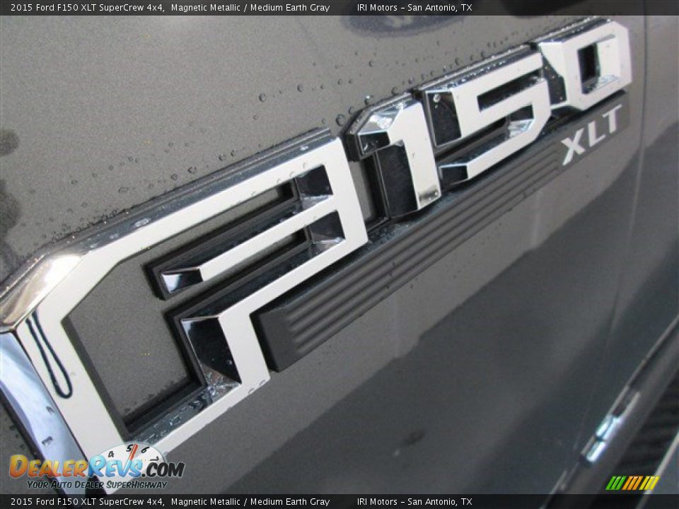 2015 Ford F150 XLT SuperCrew 4x4 Magnetic Metallic / Medium Earth Gray Photo #4