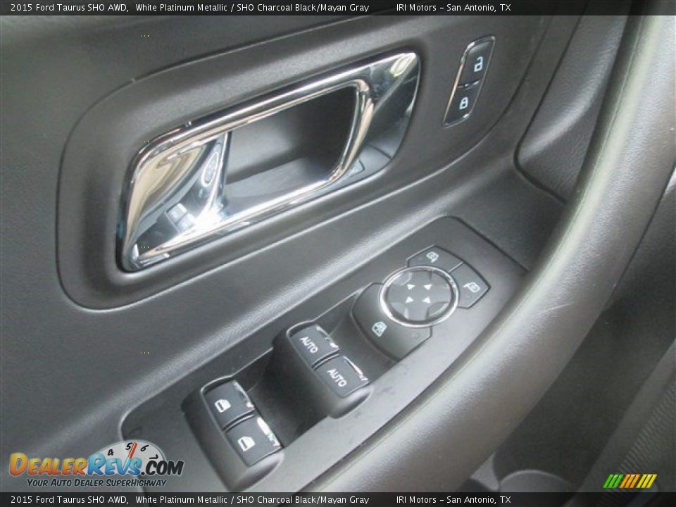 2015 Ford Taurus SHO AWD White Platinum Metallic / SHO Charcoal Black/Mayan Gray Photo #9