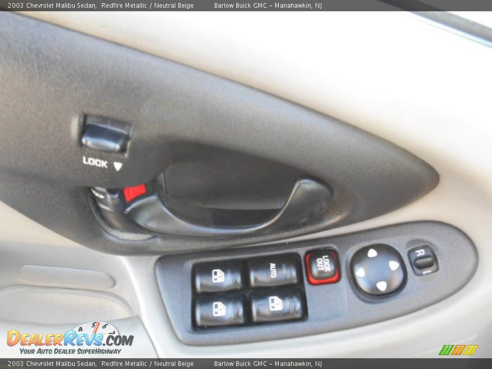 2003 Chevrolet Malibu Sedan Redfire Metallic / Neutral Beige Photo #6