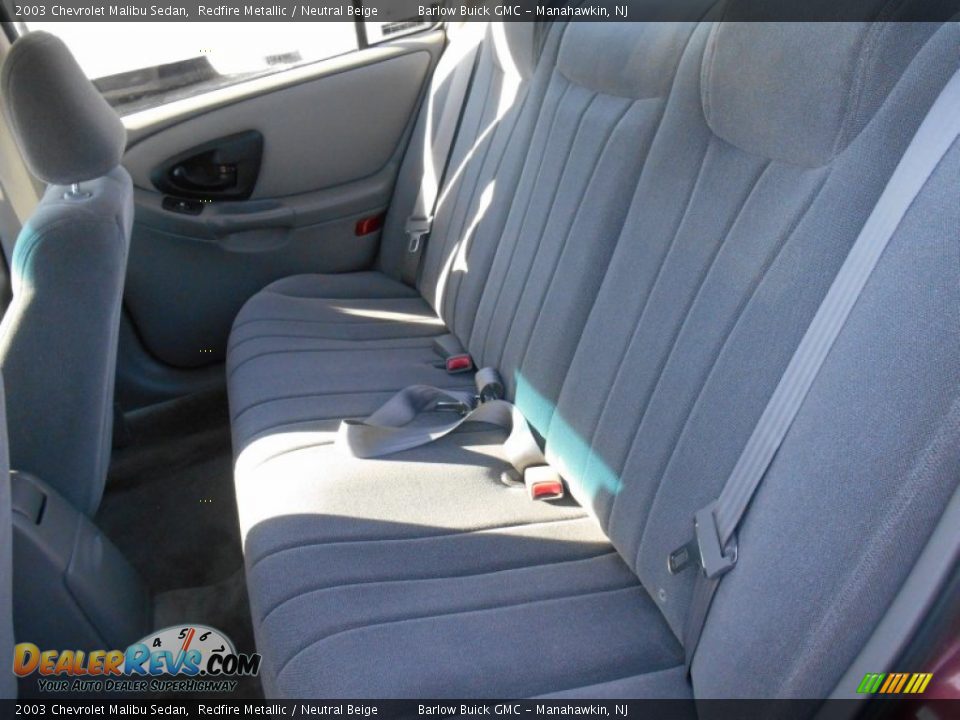 2003 Chevrolet Malibu Sedan Redfire Metallic / Neutral Beige Photo #9