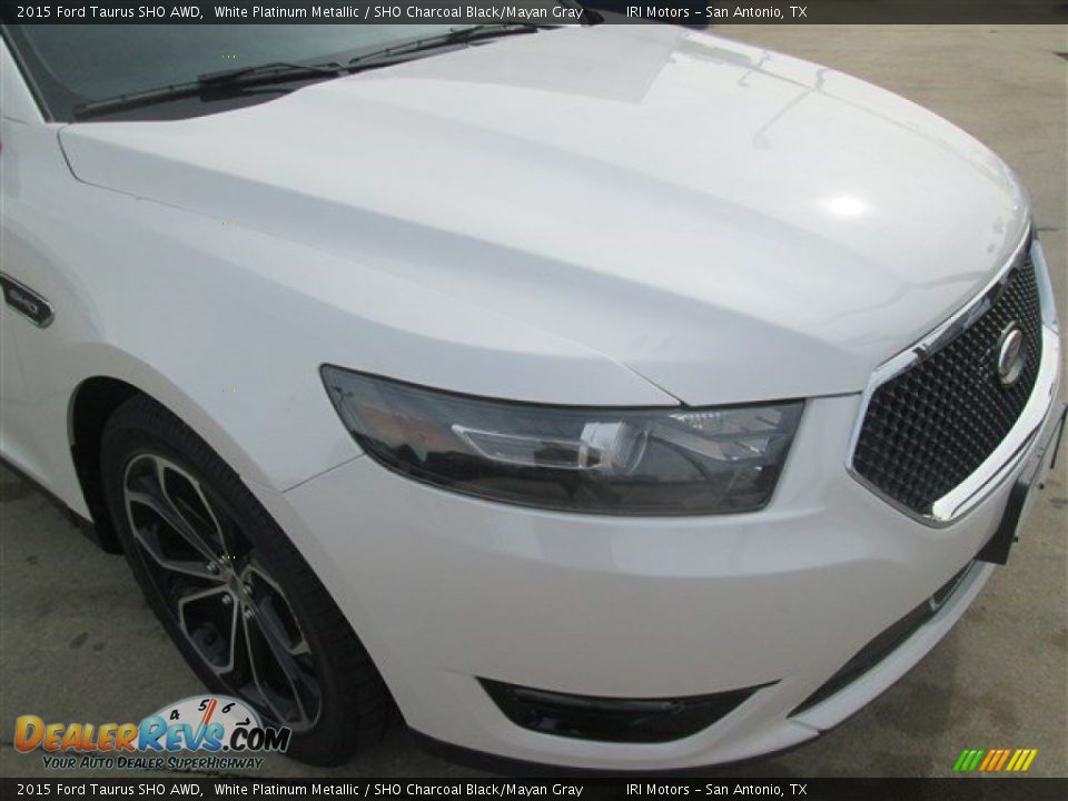 2015 Ford Taurus SHO AWD White Platinum Metallic / SHO Charcoal Black/Mayan Gray Photo #21