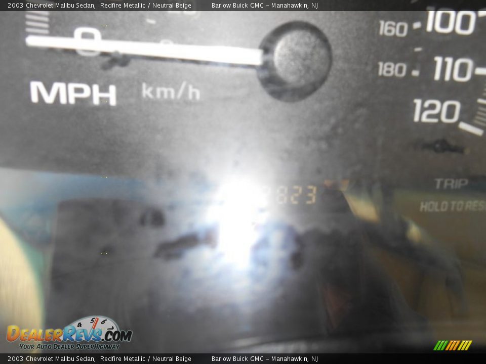 2003 Chevrolet Malibu Sedan Redfire Metallic / Neutral Beige Photo #10