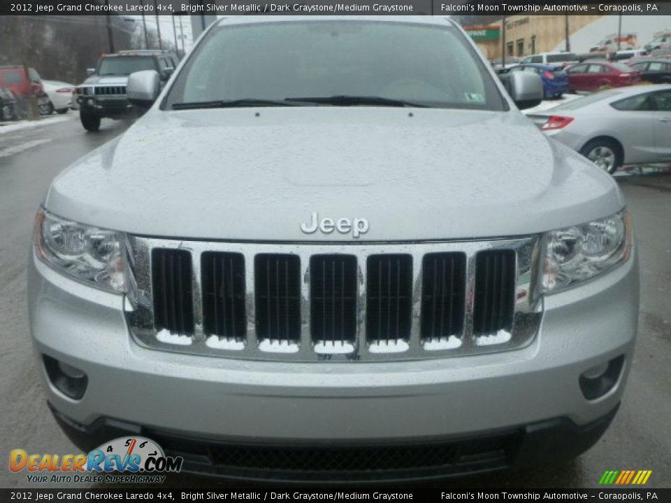 2012 Jeep Grand Cherokee Laredo 4x4 Bright Silver Metallic / Dark Graystone/Medium Graystone Photo #12