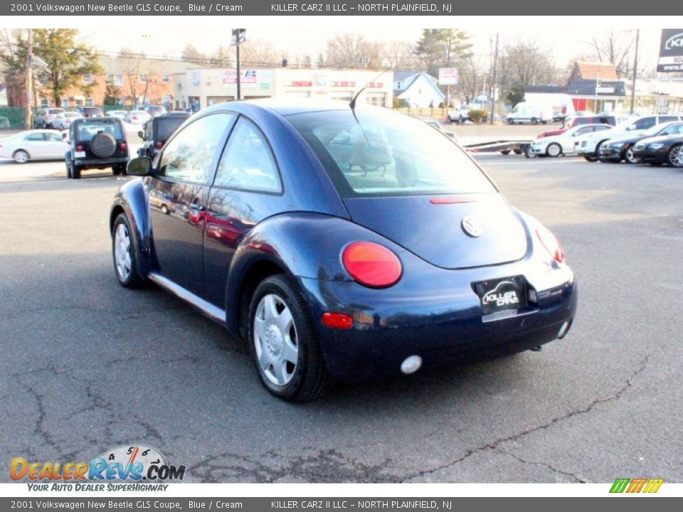 2001 Volkswagen New Beetle GLS Coupe Blue / Cream Photo #5
