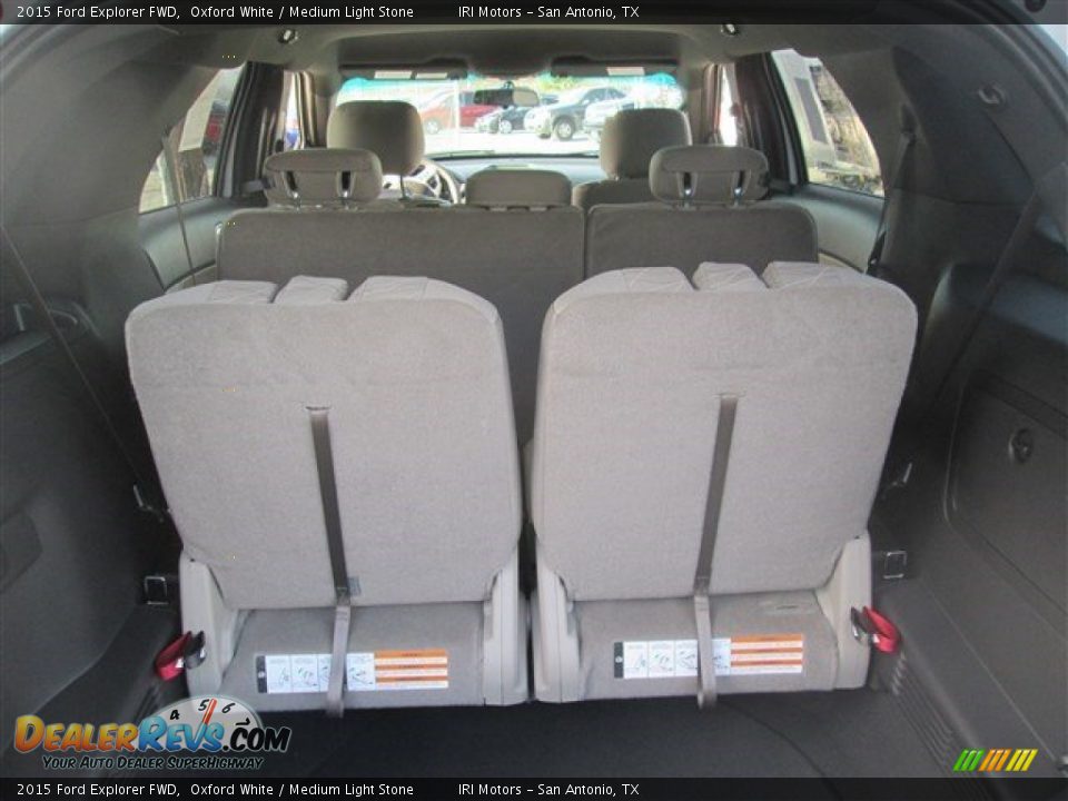 2015 Ford Explorer FWD Oxford White / Medium Light Stone Photo #12