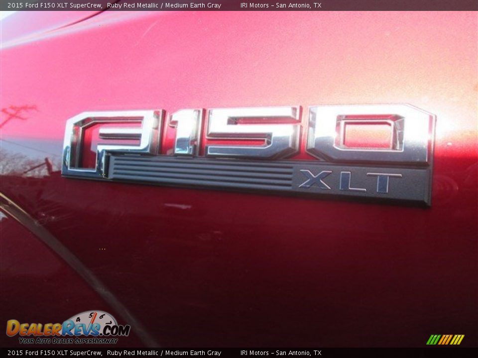 2015 Ford F150 XLT SuperCrew Ruby Red Metallic / Medium Earth Gray Photo #10