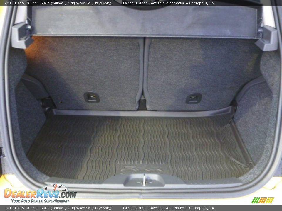 2013 Fiat 500 Pop Giallo (Yellow) / Grigio/Avorio (Gray/Ivory) Photo #5