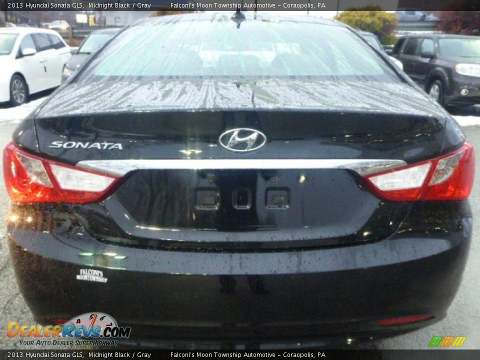 2013 Hyundai Sonata GLS Midnight Black / Gray Photo #4