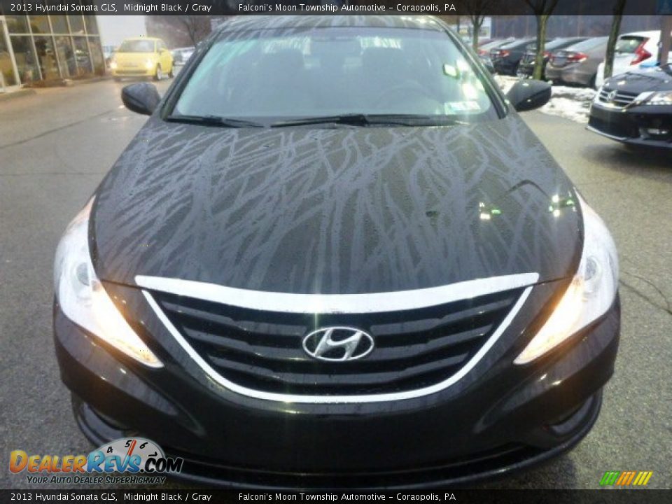 2013 Hyundai Sonata GLS Midnight Black / Gray Photo #12