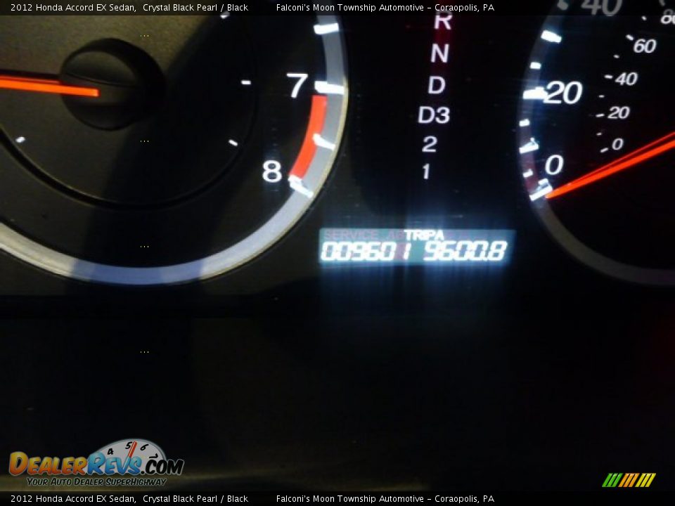 2012 Honda Accord EX Sedan Crystal Black Pearl / Black Photo #4