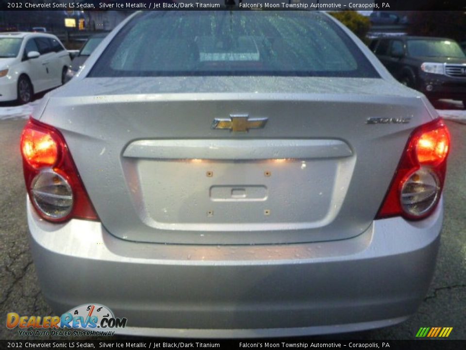 2012 Chevrolet Sonic LS Sedan Silver Ice Metallic / Jet Black/Dark Titanium Photo #4