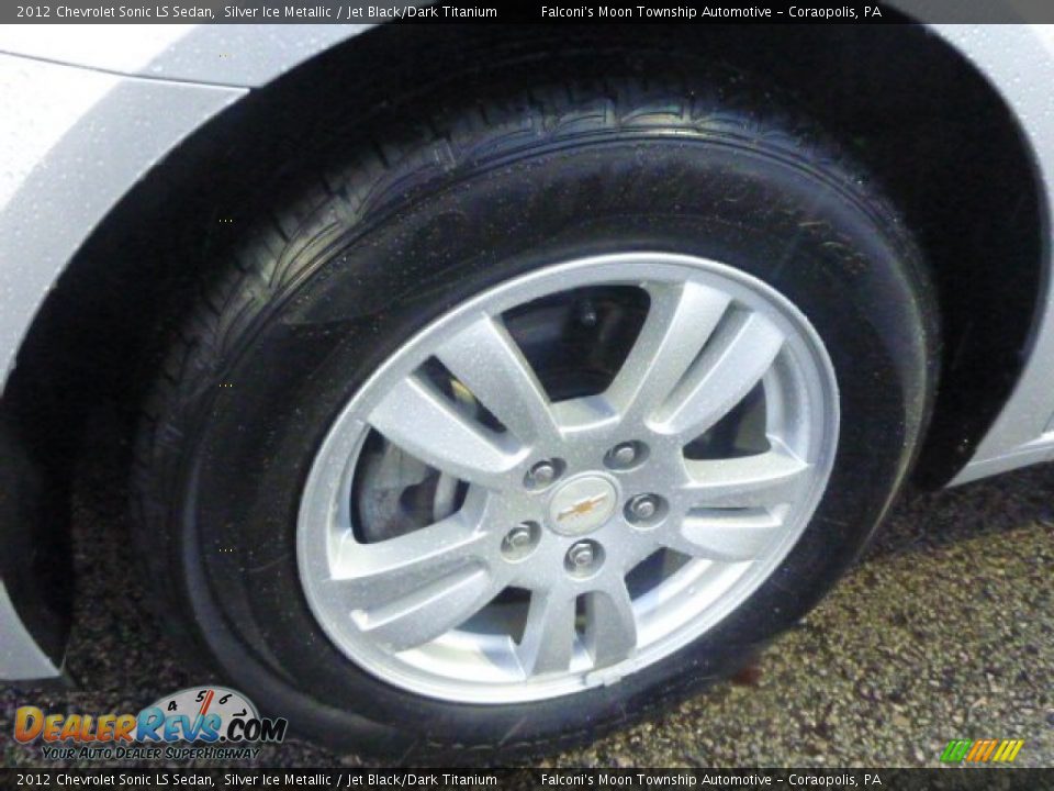 2012 Chevrolet Sonic LS Sedan Silver Ice Metallic / Jet Black/Dark Titanium Photo #13