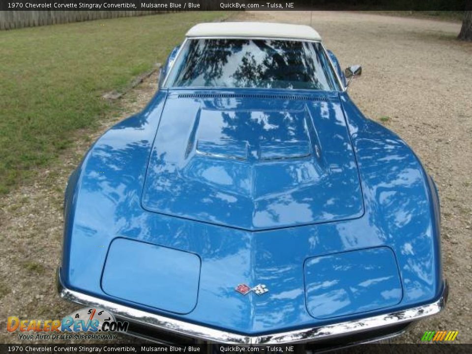 1970 Chevrolet Corvette Stingray Convertible Mulsanne Blue / Blue Photo #2