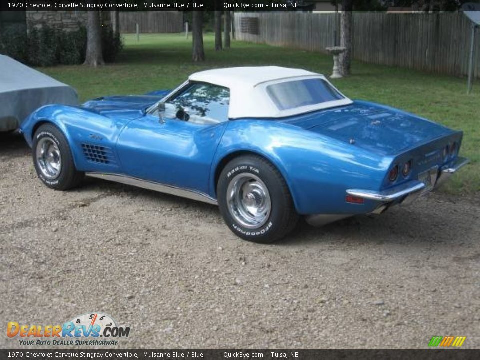1970 Chevrolet Corvette Stingray Convertible Mulsanne Blue / Blue Photo #6