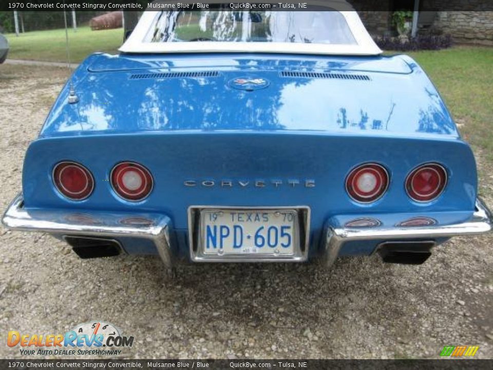 1970 Chevrolet Corvette Stingray Convertible Mulsanne Blue / Blue Photo #7