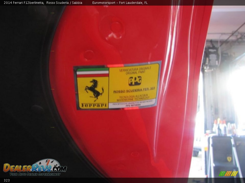 Ferrari Color Code 323 Rosso Scuderia