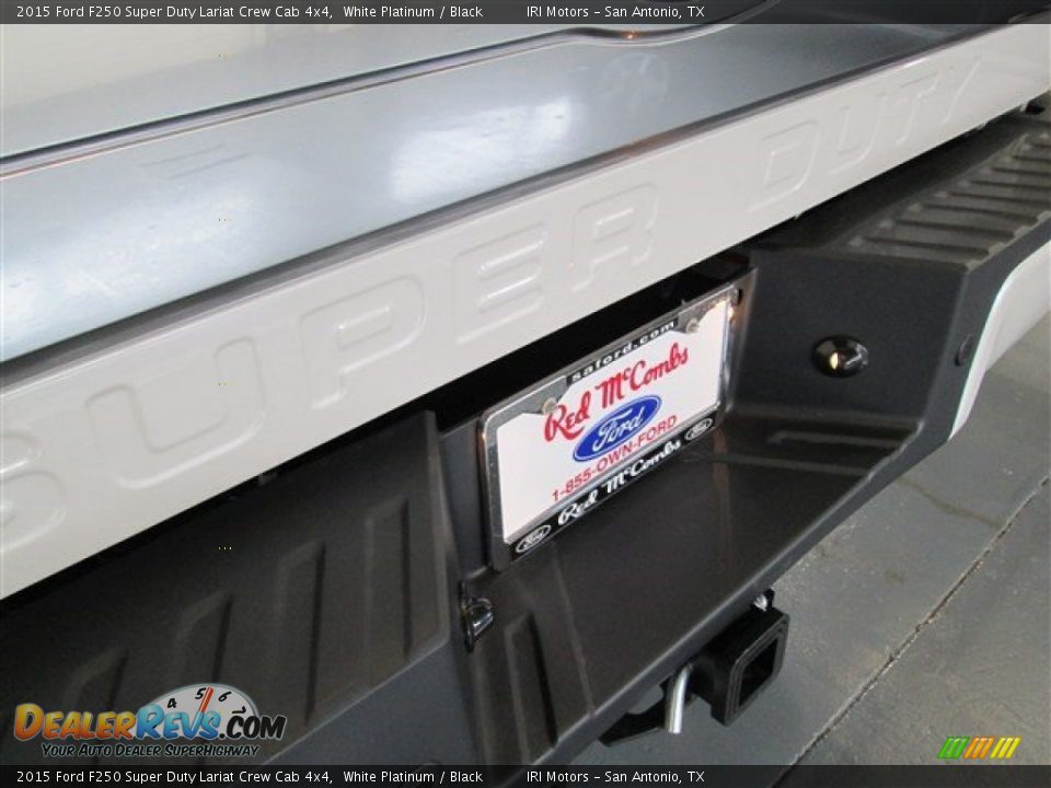 2015 Ford F250 Super Duty Lariat Crew Cab 4x4 White Platinum / Black Photo #9