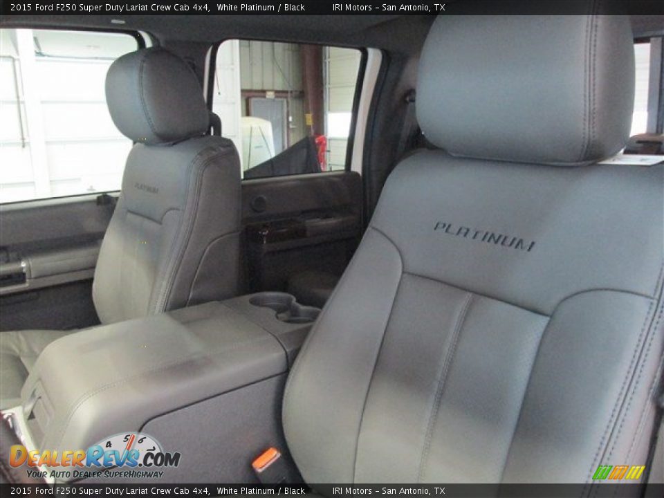 2015 Ford F250 Super Duty Lariat Crew Cab 4x4 White Platinum / Black Photo #11